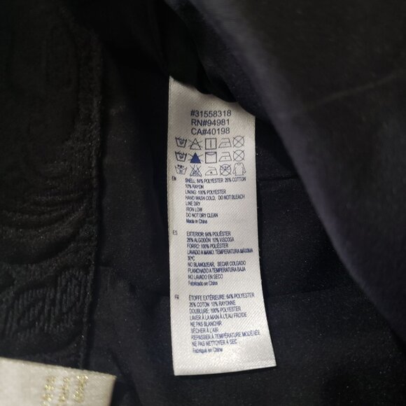 Forever21 Black Jacquard Textured Mini Skirt Size 27 Romantic Goth Dark Feminine - Picture 5 of 6